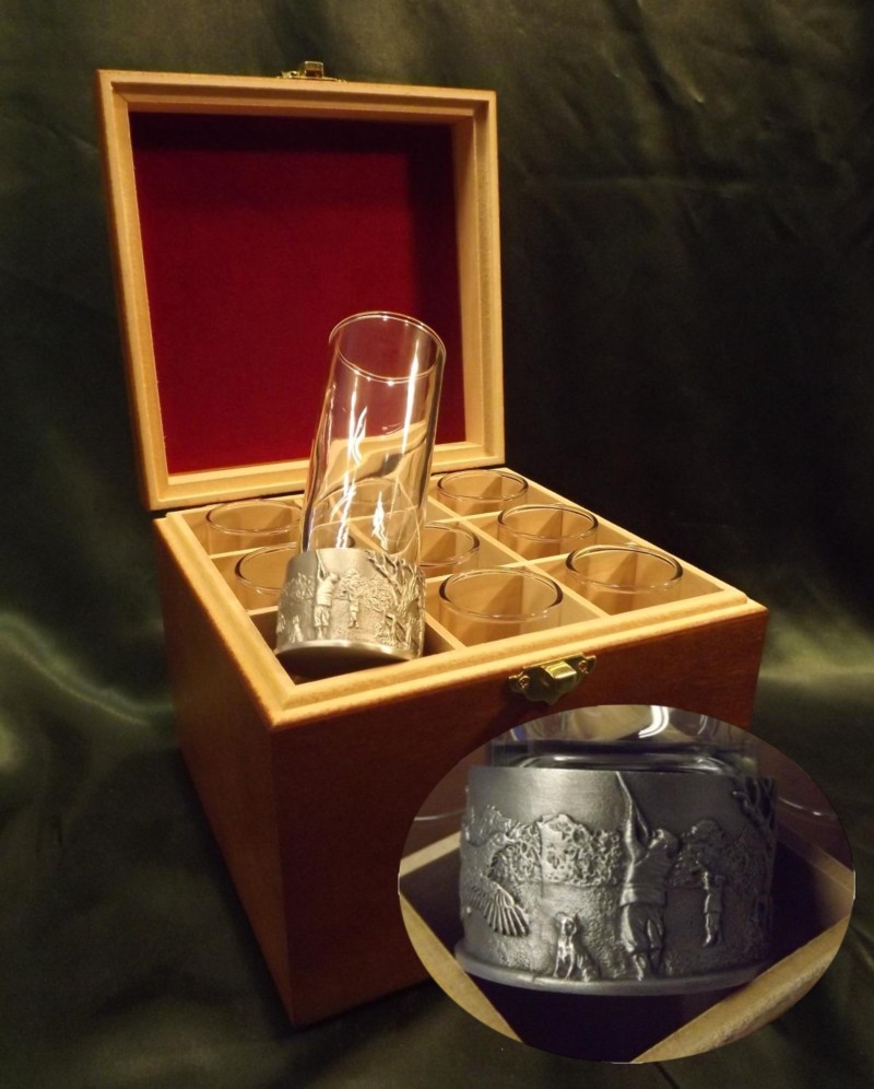  numbered peg finder shot glasses