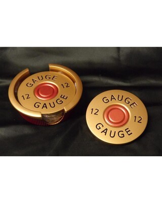 shotgun cartridge drinks coasters