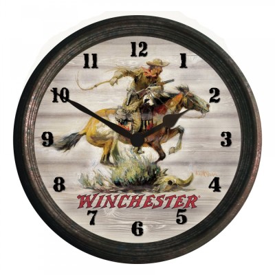 winchester horse & rider clock